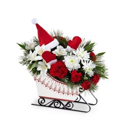 The FTD Dashing Through the Snow Bouquet from Lloyd's Florist, local florist in Louisville,KY